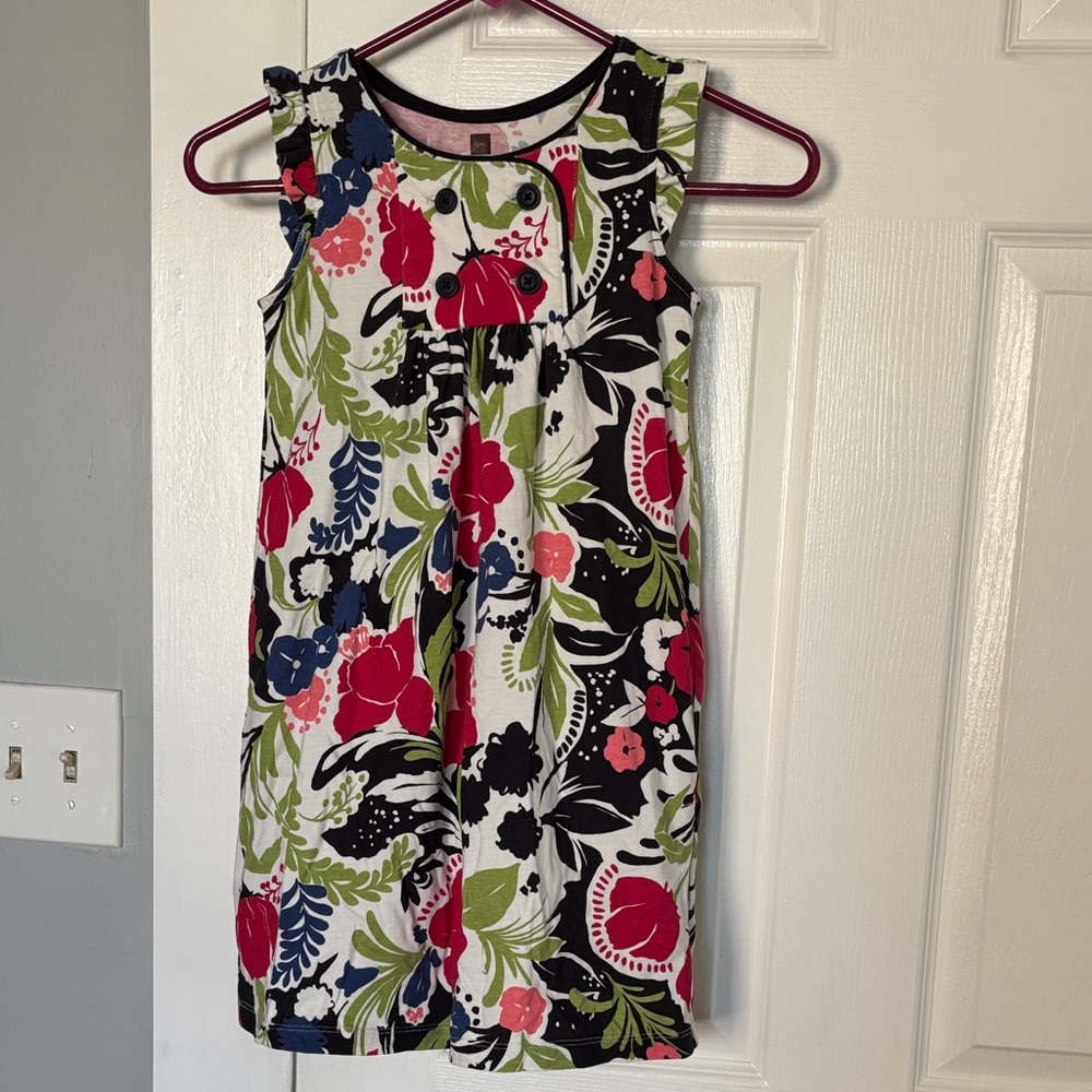 Tea Collection Multicolor Floral Mini Dress